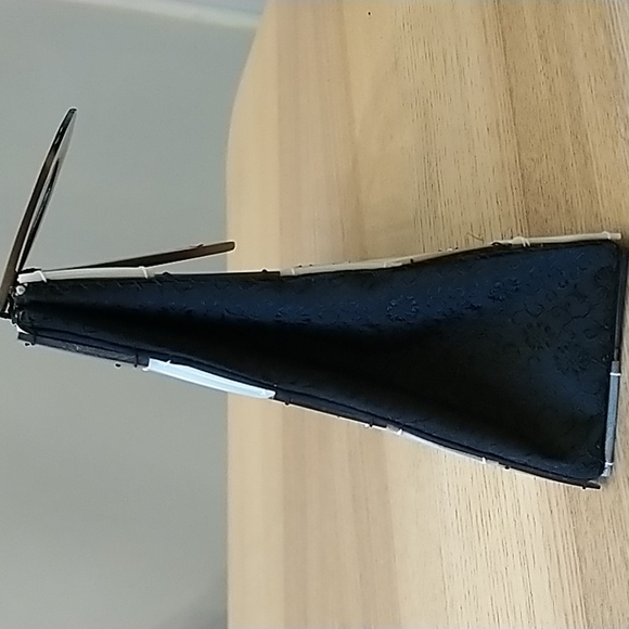 Retro Black White Checkered Purse Buffalo Bone Mother of Pearl, Lili Lua Vietnam - Picture 6 of 9